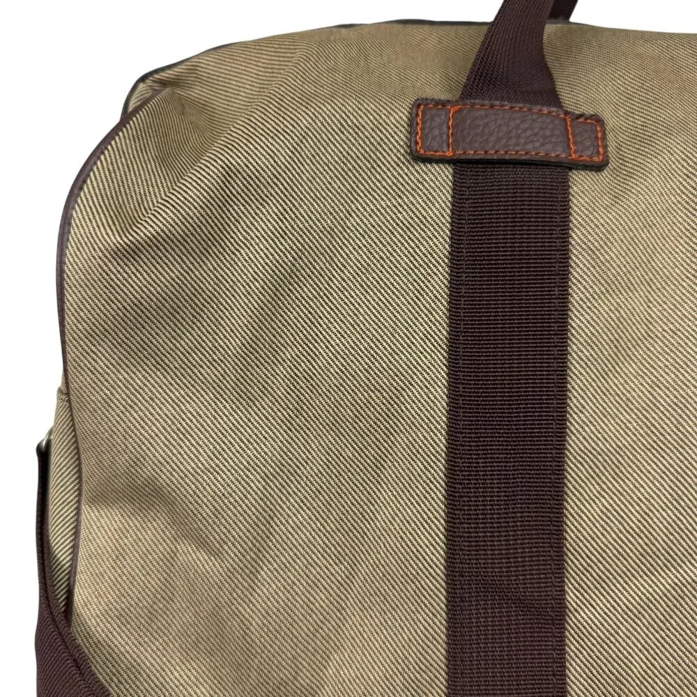 Tommy Bahama Lightweight Travel Weekender Duffle Bag Crossbody Strap Beige